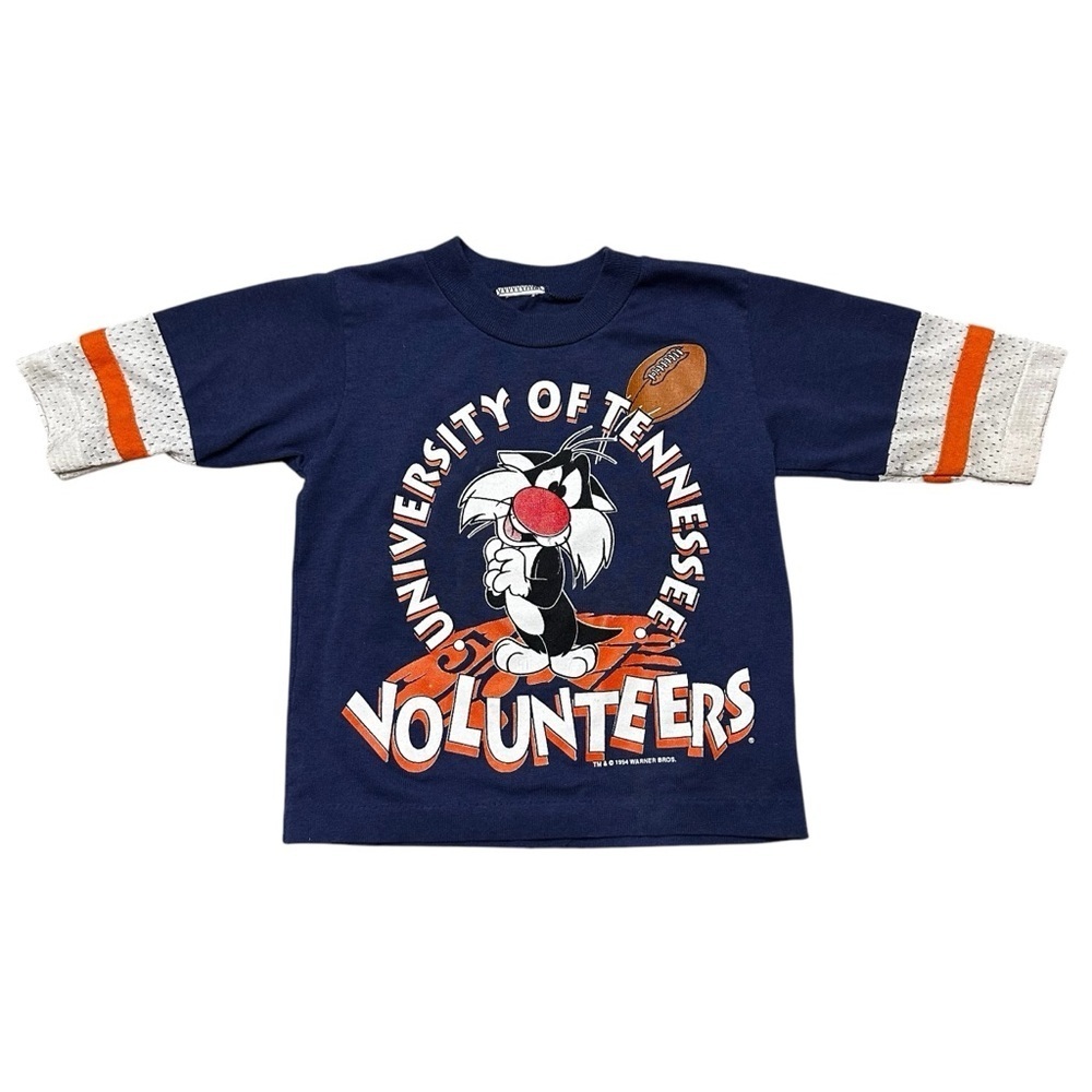 VTG ‘94 University of Tennessee Volunteers Looney Tunes Football Jersey Tee 2T